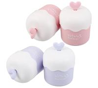 VICASKY 4 pièces Foamer Manuel Portable pour Nettoyage Visage Mousseur Compact et Distributeur Mousse pour Soins Peau Voyage Lot de Bleu et Rose