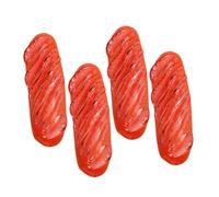 VICASKY 4 Pièces Hot Dogs Simulation Food Model Lifelike Roasted Sausage for Kitchen Display Party Photography Decoration
