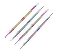 VICASKY 4 Pièces Kit de Outils de Design Art des Ongles à Points pour Manucure et Nail Art pour Usage à Domicile et Salon
