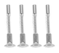 VICASKY 4 Pièces Lot de Loquets à Ressort pour Berceau Verrouillage à Goupille Coulissante Accessoires Robustes pour Cage à Oiseaux et Portes de Rangement