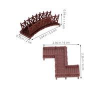VICASKY 4 Pièces Miniature Fairy Garden Bridges for Fish Tank Chinese Style Micro Landscape Arch Z Shape Bridge Ornaments for Aquarium Accessories and DIY Terrarium Decor