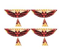 VICASKY 4 pièces Modèle Avion DIY avec Bandes de Caoutchouc Volant Oiseau Ornithoptère Kit Construction Garçon Fille pour Apprentissage et Divertissement Styles Aléatoires