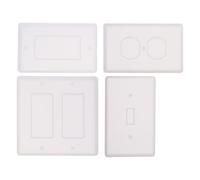 VICASKY 4 Pièces Moule Simple Moulure de Panneau en Silicone Blanc, Moule à Panneau Décoratif pour Résine Époxy, Décoration Maison, Loisirs Créatifs DIY