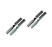 VICASKY 4 Pièces Peigne Coiffant Pliable Double Usage Peigne Portable Léger pour Cheveux Bouclés et Lisses Brosse de Voyage Compacte Antistatique Lot de Vert Foncé Noir