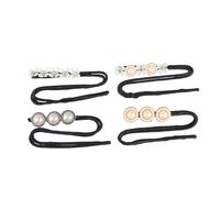 VICASKY 4 Pièces Pince à Cheveux Perle Pour Chignon Facile à Coiffer Accessoire Pour Chignon Boulette De Viande Outil Épingle