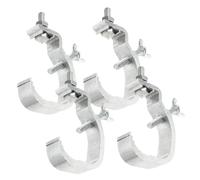 VICASKY 4 pièces Pinces pour Éclairage de Scène Aluminium Robuste Crochets de Fixation pour Projecteurs Dj sur Traverse de Accessoires de Montage Sécurisés pour Lumières LED et Lyres