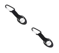 VICASKY 4 Pièces Porte Bouteille Eau Silicone Flexible avec Boucle Ceinture pour à Dos Randonnée Camping Compatible Gourde et Jerrican Noir avec Boucle Couleur Aléatoire