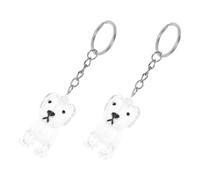 VICASKY 4 pièces Porte-clés de Souvenir Poils Chien Transparent Boîte Commémorative Abs Étanche pour Collection Poils Animaux Accessoire Sentimentale Pratique pour Propriétaires de Chiens