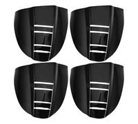 VICASKY 4 Pièces Protections Latérales en Tpu Noir, Clip-on, 12 MM | Ailes de Protection pour Lunettes, Coque Protection Latérale Lunettes, Usage Chantier et École