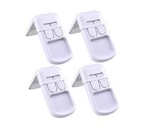 VICASKY 4 Pièces Serrure Rectangulaire Serrure De Réfrigérateur Serrures De Porte Enfant Serrures D'Armoire De Sécurité Pour Enfants Sangle De Verrouillage De Lave-Vaisselle Enfants