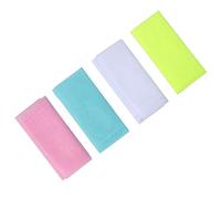 VICASKY 4 Pièces Serviette De Bain Serviette De Toilette Outil De Lavage De Bain Épurateur à Longue Bande Épurateur Arrière Serviette Exfoliante Serviette De Exfoliante
