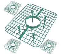 VICASKY 4 Pièces Support de Culture de Fraises Vert en Plastique | Protège le Collet des Plants, Limite le Contact Sol, pour Serrage et Culture Maison
