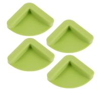 VICASKY 4 Pièces Tapis en silicone antidérapant tapis de silicone de cuisine pieds de planche à découper antidérapants pour la cuisine Gel de silice Vert clair