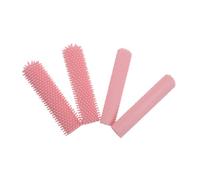 VICASKY 4 Pièces Tête de Brosse de Nettoyage des Pieds Rose en Plastique | Orteils et Crevasses, Exfoliation Douce, Massage Léger, Familles Âgées