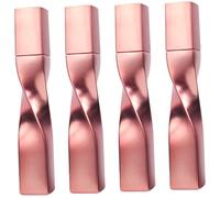 VICASKY 4 Pièces Tube Mascara Vide avec Brosse Lash Brush Rose Doré Conteneur Cosmétique Rechargeable Design Ergonomique pour Cils et Sourcils Voyage et Maquillage