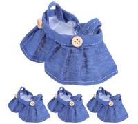 VICASKY 4 pièces Vêtements pour Poupée Robe Tissu Jupe Salopette Adaptée Tenue Cosplay Accessoires Durables Facile à Porter