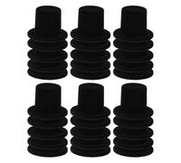 VICASKY 40 Chapeaux Miniatures de Clown en Velours Noir, Décorations DIY pour Poupées et Bonhommes de Neige, Doux Toucher, pour Halloween et Noël
