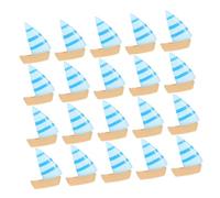 VICASKY 40 Pièces Mini Sailboat Ornaments Nautical Home Decor for Ocean Beach Party and Desk Micro Landscaping