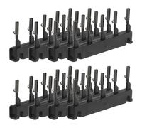 VICASKY 40 pièces Pinces pour Extensions de Cheveux Seconde Génération No-trace Kit de Clips Réutilisables pour Pose et Tressage Accessoires Stables Dommage pour Femmes Noir