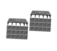 VICASKY 40 Pièces Plaque de Filtre de Fond pour Aquarium PVC Séparateur de Réservoir Modulaire Noir Filtre Bottom Plate Résistant et Perméable pour Bassin de Poissons