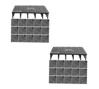 VICASKY 40 Pièces Plaque de Filtre pour Aquarium PVC Fond de Réservoir avec Perméabilité et Résistance Accessoire pour de Poissons Douce Mer