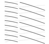 VICASKY 40 Repères Latéraux Autocollants pour Guitare et Basse, Points D'incrustation Noirs et Blancs 1,5 Mm X 50 Mm 1,5 Mm X 100 Mm, Kit 40 Pièces pour Manche, Accessoires pour Guitare