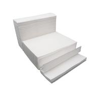 VICASKY 400 Feuilles Essuie-tout Épais Blanc Papier Toilette Plié Mouchoirs en Papier Absorbants Cuisine Salle de Bain et Usage Commercial Compatible Distributeur et Doux