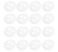 VICASKY 400 Pièces Masques Visage en Coton Blanc, Design Visage, DIY Personnalisé à Domicile, Réduit le Gaspillage de Soins pour Chaque Âge