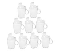 VICASKY 45 Pièces Flacon Voyage avec Crochet Bouteilles Rechargeables Étanches pour Lotion et Shampooing Flacon Vide Transparent Portable avec Porte-clés pour Voyage et Randonnée