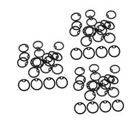 VICASKY 45 Pièces Silicone Dog Tag Silencers Circles for Pet Dog Cat Noise Reduction and Edge Protection Stretchable Soft Pet Tag Accessories