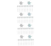 VICASKY 48 Pièces Lot Épingles à Cheveux de Décoratives Pinces Métalliques Robustes Accessoires Hiver Mariage et Blanc par Couleur