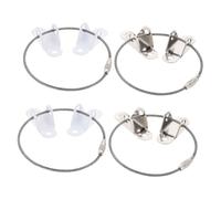 VICASKY 4ensembles Système Ancrage pour Meubles Connecteurs Anti-chute Fixation pour Armoire Sangles de Sécurité pour Meubles Connecteur Mural