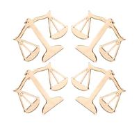 VICASKY 4PCS Scales of Justice Pins Metal Brooch Set with Delicate Craftsmanship for Men's Vintage Suit and Formal Party