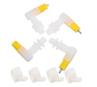 VICASKY 4Pièces Abreuvoir Automatique pour Volaille Lot de Nipple à Eau pour Poules et Outil de Distribution Eau Pratique pour Cages
