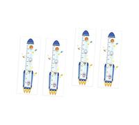 VICASKY 4pièces Autocollants Muraux Animaux Cartoon Pour Mesurer Garçon Fille Stickers Décoratifs Pour Chambre Garçon Fille Et Salle De Nourrissons