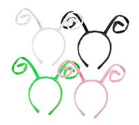 VICASKY 4pièces Bandeau Pour Cheveux Lot De Serre-tête Garçon Fille à Motif Dessin Animé Accessoires De Coiffure Pour Garçon Fille Noir Vert Rose Blanc