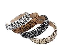 VICASKY 4pièces Bandeaux Léopard Pour Femme Accessoires Cheveux Set De Coiffes Tendances