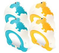 VICASKY 4pièces Bonnets De Douche Pour Garçon Fille Avec Motif Dinosaure Shampoing Bain Réglables Lot