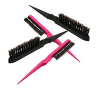 VICASKY 4pièces Brosse à Cheveux Poils De Sanglier Avec Queue Pointue Pour Cheveux Bouclés Outil Professionnel De Coiffure Pour Salon Et Usage Domestique Aléatoires