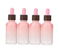 VICASKY 4pièces Flacon Pipette Verre Bouteilles Vides Dégradées Pour Huiles Essentielles Voyage Et Cosmétique Précision De Distribution Design Élégant Et Compact