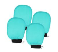 VICASKY 4pièces Gants Exfoliants Pour Douche Et Bain Gommage Corps Sans Danger Nettoient Et Massent La Peau Réutilisables Et