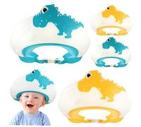 VICASKY 4pièces Lot De Bonnets De Douche Pour Garçon Fille Protège-cheveux Ajustable Pour Bain Et Shampoing Garçon Fille