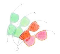 VICASKY 4pièces Lot De Masques Yeux Gel Fruits Garçon Fille Cadeau Anniversaire Couleurs Assorties