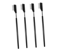 VICASKY 4pièces Peigne à Cils Métal Lot de Séparateur de Cils Brosse à Mascara et Sourcils Outil de Maquillage pour Yeux
