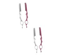 VICASKY 4pièces Rasoir Effileur De Cheveux Ensemble Professionnel De Coupe Pour Salon Et Maison