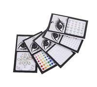 VICASKY 5 Feuilles Autocollants de Gemmes de Maquillage pour Visage de Bijoux Éblouissants Pours Yeux Autocollants Rhinestones Auto Adhésifs pour Festivals et Fêtes Décoration pour Corps