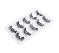 VICASKY 5 Paires Faux Cils Denses Fibres Paillettes Accessoires de Beauté pour Yeux Noir
