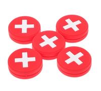 VICASKY 5 Pièces Amortisseur de Vibrations pour Raquette de Tennis, Amortisseur en Silicone, Design Drapeau National, Facile à Installer, pour Raquette de Tennis