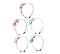 VICASKY 5 Pièces Arc Bandeau Joli Décor De Bandeau De Licorne Coiffe De Licorne Pour Enfants Bandana Néon Bandeau De Spa Pour Se Laver Le Visage Chiffon De Poudre D'oignon Scintillant