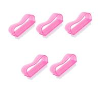 VICASKY 5 Pièces Brosse à Ongles Doigt Faire Le Ménage Nettoyage Uv Polit Pour Manucure Nail Bien Ongle De Main Clou Outil D'ongle Nettoyer Les Brosses à Ongles Rosé Plastique